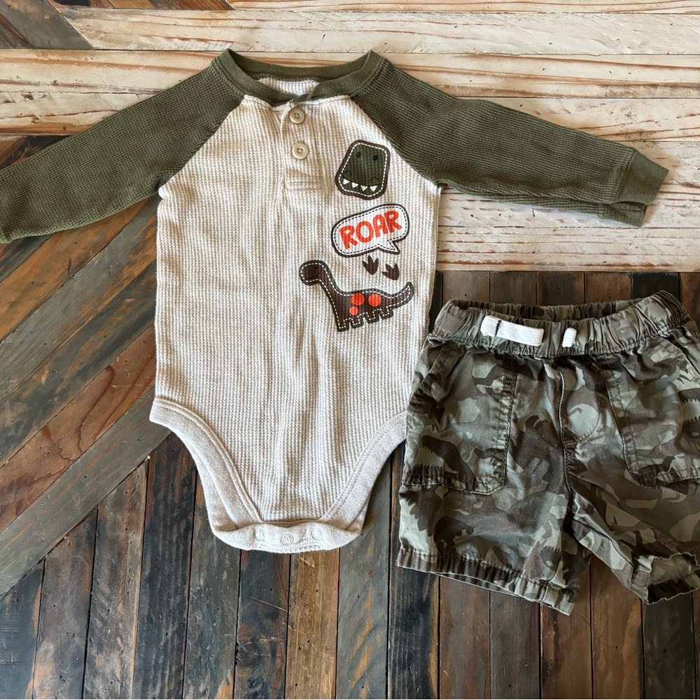 Carter's Baby Dinosaur Camouflage Outfit Set